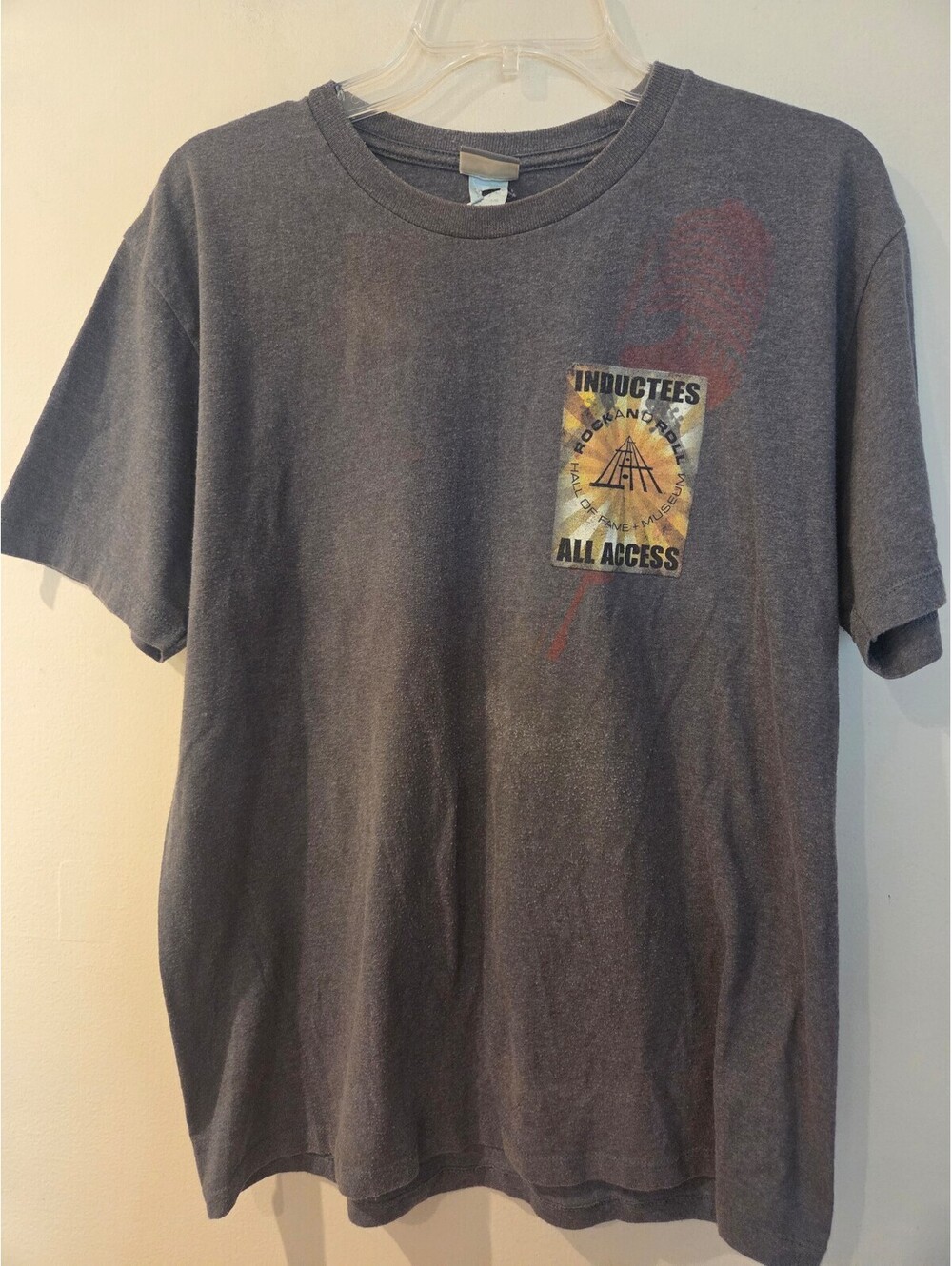 Rock and Roll Hall of Fame Inductee Men's Gray T-shirt Lg.